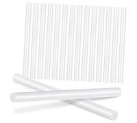 SHOWERORO 16Pc Colorful Hot Melt Glue Sticks White High Viscosity Fast Curing Adhesive Rods for DIY Crafts Wood Metal Fabric Bonding Multifunctional Repair Tool