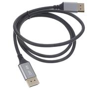 SHOWERORO 1m Cable Khz Displayport Extension for Monitor Male to Male Ultra-slim Design