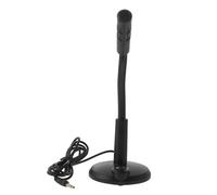 SHOWERORO 1pc Adjustable Desktop Microphone Base Interface for Voice Recording and Communication Lightweight Portable Design for Laptops Black