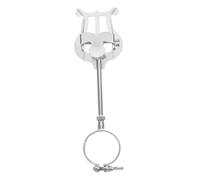 SHOWERORO 1pc Silver Clarinet Music Holder Sturdy Non- Clip for Organizing Music Portable Design for Musicians and Performers