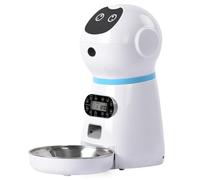 SHOWERORO 1set Automatic Pet Feeder with Detachable Food Bowl Timed Feeding and Voice Recording for Cats Dogs Rabbits Easy to Clean Smooth Surface Eco-friendly Design