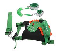 SHOWERORO 1set Boy Girl Anti-Lost Leash Safety Strap for Boys and Girls Walking Rope Heavy-Duty Clips for Supermarkets and Parks Dinosaur Design
