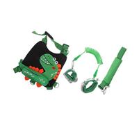 SHOWERORO 1set Boy Girl Dinosaur Leash Anti-Lost Wrist Strap for Boy Girl and Breathable Safety Walking Vest for Outdoor Adventures Lightweight and Comfortable Design