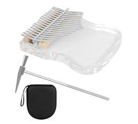 SHOWERORO 1set Key Acrylic Thumb Piano Kalimba Clear Portable Instrument for Beginners Beautiful Melody Compact Design for Music Learning and Relaxation