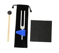 SHOWERORO 1set Musical Tuning Forks for Chakra Healing Sound Therapy Tools for Meditation Mood Complete Hammer Cloth