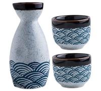 SHOWERORO 1set Retro Japanese Saki Traditional Ceramic Sake Pot Saki Cups Comfortable Drinking Experience for Home Restaurants Hotels for Friends Family