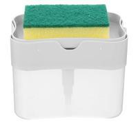 SHOWERORO 1set Soap Dispenser Sponge Press Pump Kitchen Soap Box for Fast Dish Cleaning for Home and