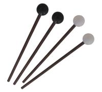SHOWERORO 2 Pairs Ethereal Tongue Drum Mallets with Rubber Heads, Universal Percussion Sticks for Musical Instruments, Reusable Drumsticks Suitable for Performance and Practice