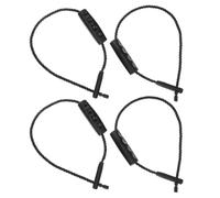 SHOWERORO 2 Pairs Wooden Bucket Replacement Handles with Non-Slip Rope Grip, Ergonomic Pail Handles for Household Buckets, DIY Projects, and Outdoor Use