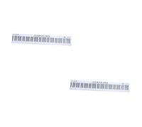 SHOWERORO 2 Pcs 88 Piano Keyboard 88 Keys Sticker Set for Boys and Girls Beginner's Keyboard Sticker Chart English Edition