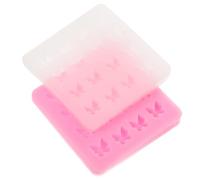 SHOWERORO 2 Pieces Butterfly Silicone Fondant Molds Non-Stick DIY Baking Candy Chocolate Mold for Cake Decorating, Food-Grade Flexible Silicone, Suitable for Home Kitchen Baking Random Color