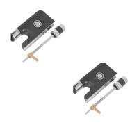 SHOWERORO 2 Sets Clip-on Violin Bow Frog for Replacement Wood Cello Bow Frog for Practice