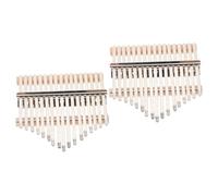 SHOWERORO 2 Sets Kalimba Diy Kit 17-tone Thumb Piano Complete Building Supplies Handmade Music Instrument for Children