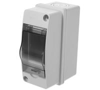 SHOWERORO 2-Way Distribution Protection Box with Window, High Temperature Resistant Ip65 Electrical Enclosure for Charging Pile and Power Management, Indoor Outdoor Wall Mount, 12X9.1X5.5Cm