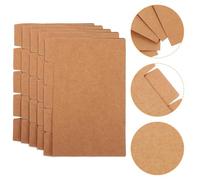 SHOWERORO 20 Sets 3X5 Inch Kraft Paper Oxford Index Cards with Dividers, Paper Binder Tabs for File Organization, Study and Office Supplies