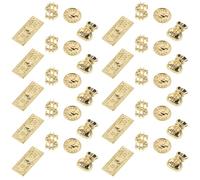 SHOWERORO 200pcs Assorted Nail Charms Set Money Decor Nail Art Accessories for Salon DIY Manicure Jewelry