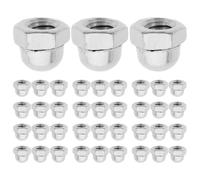 SHOWERORO 200pcs Carbon Steel Dome Cap Nuts M4 Hexagonal Nylon Acorn Cap Nuts with Integrated Hexagon Design and Rust Resistant Plating, for Light Fixture Maintenance and Batch Operations