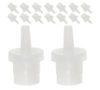 SHOWERORO 200pcs Eyelash Glue Bottle Nozzle Caps Stoppers, Replacement for False Lash Grafting Adhesive Nail Art Glue Bottle Salon Beauty Supplies