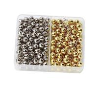 SHOWERORO 200pcs Push Pins Map Pins for Quilting Fabric Football Board Storage Box Per Box
