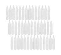 SHOWERORO 200pcs White Pet Collar Stays for Men Shirt Holders Rounded Formal Shirt Collar Inserts Long-lasting Sturdy Design for Working and Meeting Clients