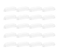 SHOWERORO 20pcs Acrylic Cabinet Pull Handles Drawer Pulls Kitchen Furniture Knobs Plastic Handles for Cupboard and Wardrobe Hardware