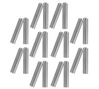 SHOWERORO 20Pcs Metal Shoelace Tips Aglets Silver Seamless Round Head 4X20Mm DIY Shoestring Accessories Replacement for Boots and Sneakers
