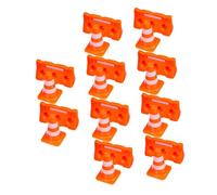 SHOWERORO 20pcs Mini Traffic Signs and Cones Playset for Boys and Girls Educational Safety Toy for Learning Traffic Rules for Home and School Use Enhancing Motor Skills and Spatial Awareness