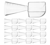 SHOWERORO 20pcs Plastic Measuring Spoon for Skincare Mixing Baking 15.9g Dual-function Scoop Set for Powder and Liquid Masks