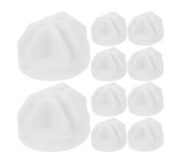 SHOWERORO 20Pcs White Half-Round Plastic Corner Connectors for Wire Shelving, Wire Cube Shelf Buckles, Storage Cube Connectors for Closet, Shoe Cabinet, Pet Cage Assembly