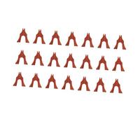 SHOWERORO 21 Pcs Guzheng Bridges Set Natural Rosewood Wooden Guzheng Pillars Light Brown Color