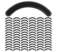 SHOWERORO 210pcs Eyelash Curler Pad - Rubber Universal Eye Lash Curler Replacement Refills - Gentle & Safe - Eye Lash and Cosmetic Accessory Black