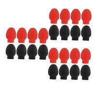 SHOWERORO 24pcs Drum Practice Tip Replacement High Elasticity Silicone Drum Dampener for Protects Sticks for Beginner Musicians
