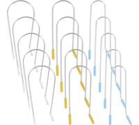 SHOWERORO 24Pcs Electric Hot Roller Clips Replacement Set for Hair Curlers, U-Shaped Curler Pins in 1.9Cm, 2.54Cm, 3.81Cm Sizes, Compatible with Heated Rollers for Women and Styling