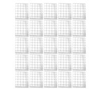 SHOWERORO 25 Sheets Eyelash Glue Holder Aluminum Foil Stickers Lash Glue Pallet Pads for Precise Eyelash Extension Application Skin-friendly Adhesive for Natural Lash Styling and