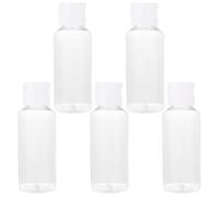 SHOWERORO 25pcs 50ml Flip Cap Plastic Lotion Bottles Refillable Travel Containers for Cosmetic Storage Portable Empty Bottles for Toiletries Random Color