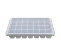 SHOWERORO 28-Compartment Silicone Ice Cube Tray Mold with Lid Practical DIY Mold for Making Ice Cubes Convenient Non-Stick Tray for Home and Kitchen Use