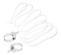 SHOWERORO 2M High-Strength Co2 Draft Beer Hose Kit with 2 PU Clamps, Flexible Brewing Gas Tubing for Home Beer Dispensing and Keg Line