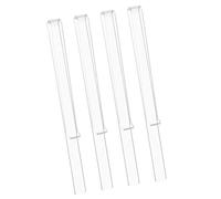 SHOWERORO 2pairs Acrylic Sheet Music Clips for Piano Music Note Stand Book Page Holders for Reading