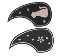 SHOWERORO 2pcs Acoustic Guitar Pickguard Scratch Guard Plate for Folk Guitar Protector Modern Simple Design