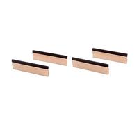 SHOWERORO 2pcs Acoustic Guitar Resonator Bridge Saddle Maple Ebony Nut Cut Slotted