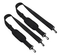 SHOWERORO 2Pcs Adjustable Nylon Shoulder Straps with Padded Pads, Heavy Duty Universal Replacement Bag Sling Straps for Laptop Messenger, Travel, Gym and Office Bags