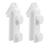 SHOWERORO 2pcs Aquarium Hose Holder Clips for Fish Tank Water Pipe Fixing Abs Material with Easy Operation and Tangle Prevention for Water Change White Colour