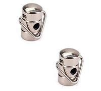 SHOWERORO 2pcs Banjo Guitar Strap Locks Metal Strap Lock Set Button Guitar Hook and Locking Mechanism
