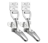 SHOWERORO 2Pcs Beehive Connector Lock Latch Galvanized Steel Hive Buckle Pull Clamp for Beekeeping Hive Box Connection and Secure Apiculture Equipment