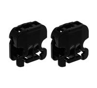 SHOWERORO 2Pcs Black Adjustable Shoelace Buckles Non-Slip Shoe Strap Clips for Sneakers Lazy No-Tie Fixation Suitable for Sports and Casual Shoes