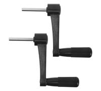 SHOWERORO 2pcs Black Manual Crank Handle Table Crank Knob Replacement for Adjustable Height Standing Desk and Industrial Machine Hand Tool Office Desk Accessories