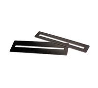 SHOWERORO 2pcs Black Metal Fretboard Protector Guards for Guitar and Bass Luthier Tool Sturdy Fingerboard Shields