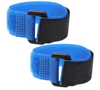 SHOWERORO 2pcs Blue Nylon No Crowing Collar Rooster Neckbands Snug and Comfortable Fit, Crowing-proof Anti-noise Neck Belts for Pet Chickens