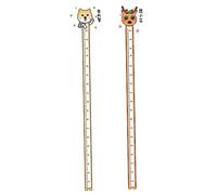 SHOWERORO 2pcs Boy Girl Height Measuring Sticker Cartoon Animals Design Self-Adhesive Growth Chart Decal for Nursery and Bedroom Decoration Fun and Practical Wall Decor for Boy Girl Rooms
