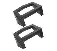 SHOWERORO 2pcs Camper Roof Luggage Handle Black Top Mount Grab Handles for Rv Roof Platform Strap Tie-Downs Outdoor Motorhome and Trailer Accessories
